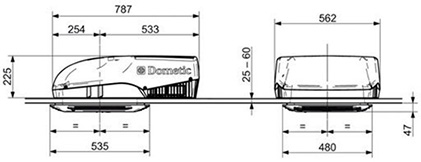 Dometic freshjet 1100 aircon sizes